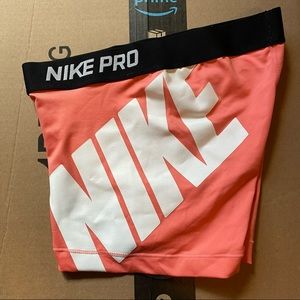 Pink 3” Nike Pros